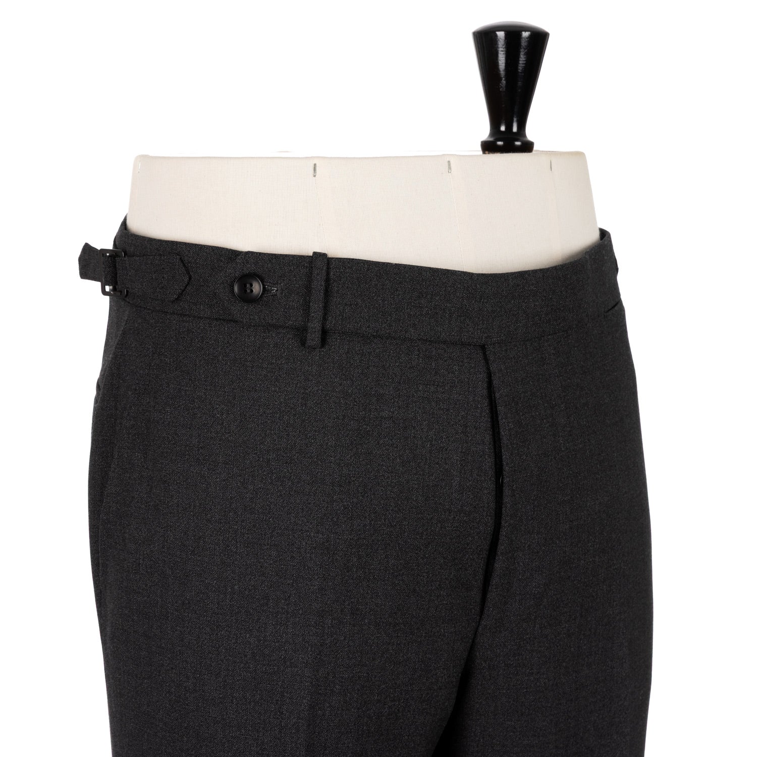 Exclusively for Michael Jondral: Dark Grey Trousers made of "Four Season"-Fresco made of English Wool - Rota Sartorial